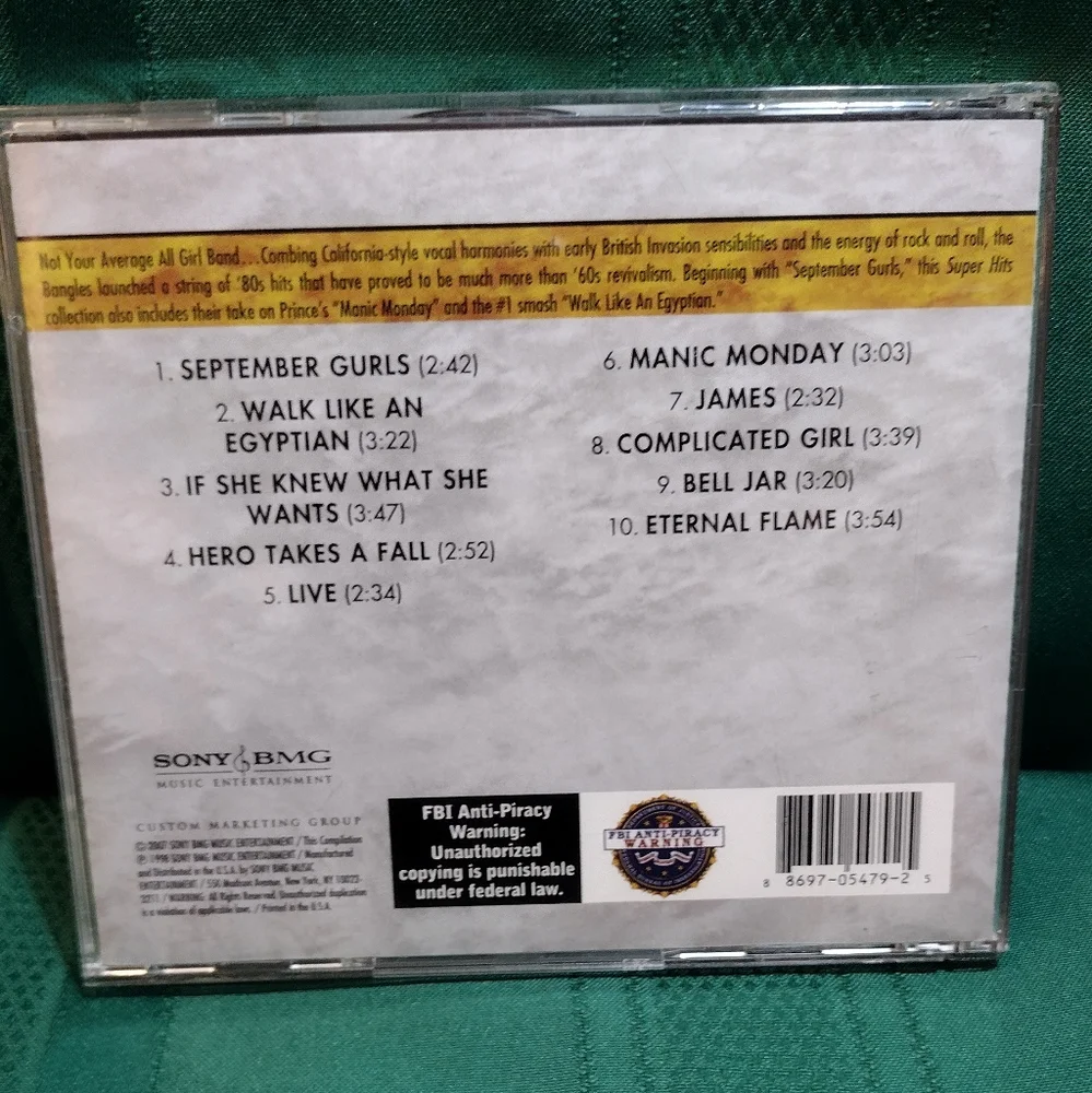Bangles CD ( SUPER HITS ) - Picture 2 of 4